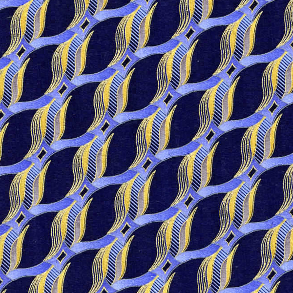 Fabric Print Tie Fabric; PF40-0001 Navy