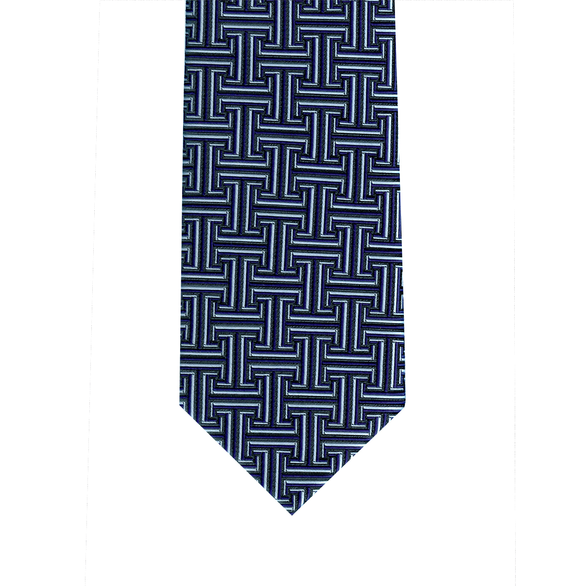 Men's Necktie Polyester Woven; Greek Key J10-0229