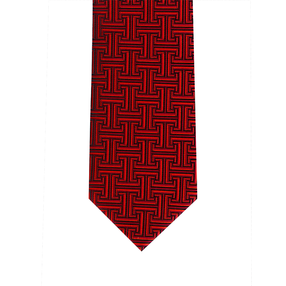 Men's Necktie Polyester Woven; Greek Key J10-0231