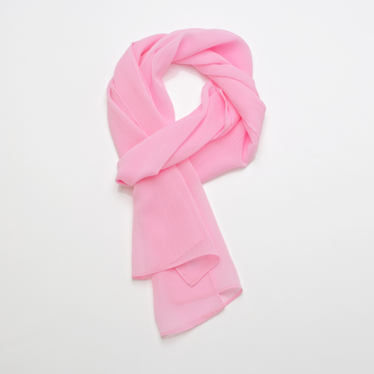 Scarf Chiffon Solid Pink R27-0014