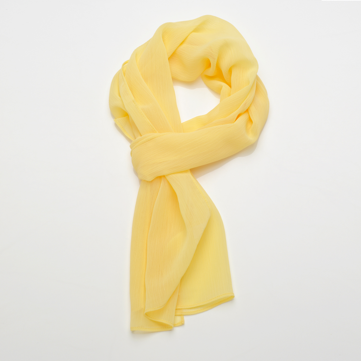 Scarf Chiffon Solid Yellow R27-0052