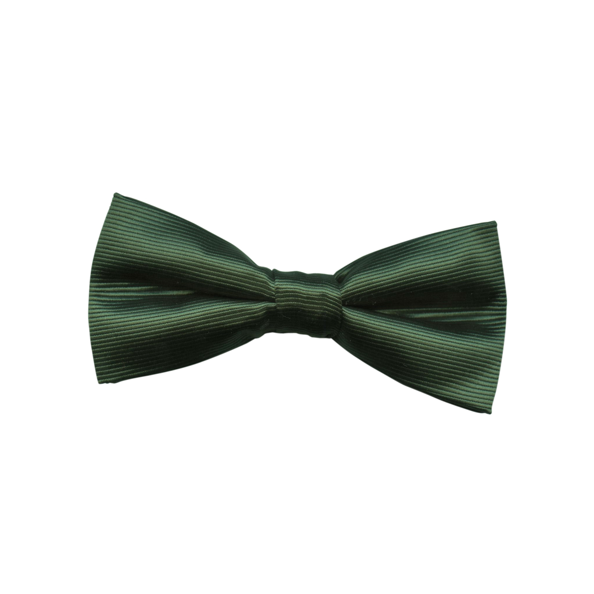 Men's Bowtie Polyester; Solid Rib Weave Hunter T10-0004