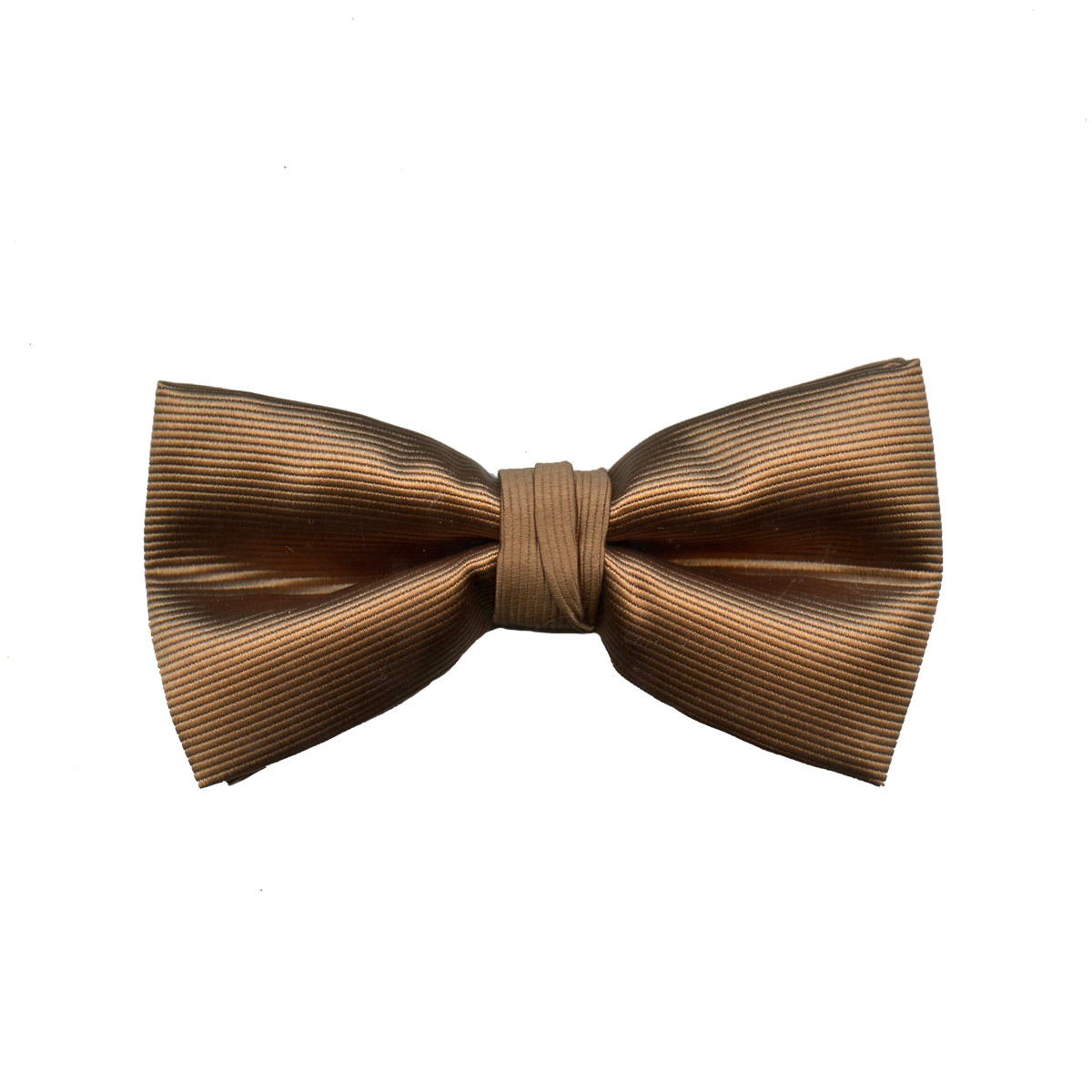 Men's Bowtie Polyester; Solid Rib Weave Rum T10-0009