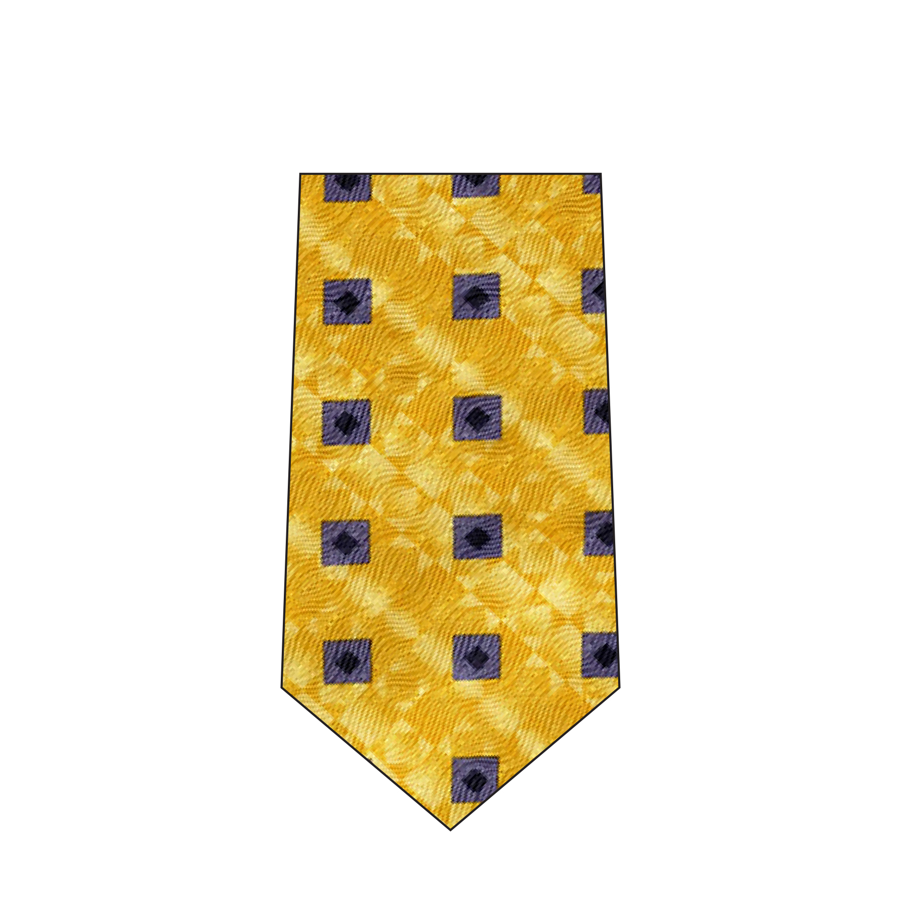 Fabric Print Tie Fabric; PF40-0004 Yellow - Image 5