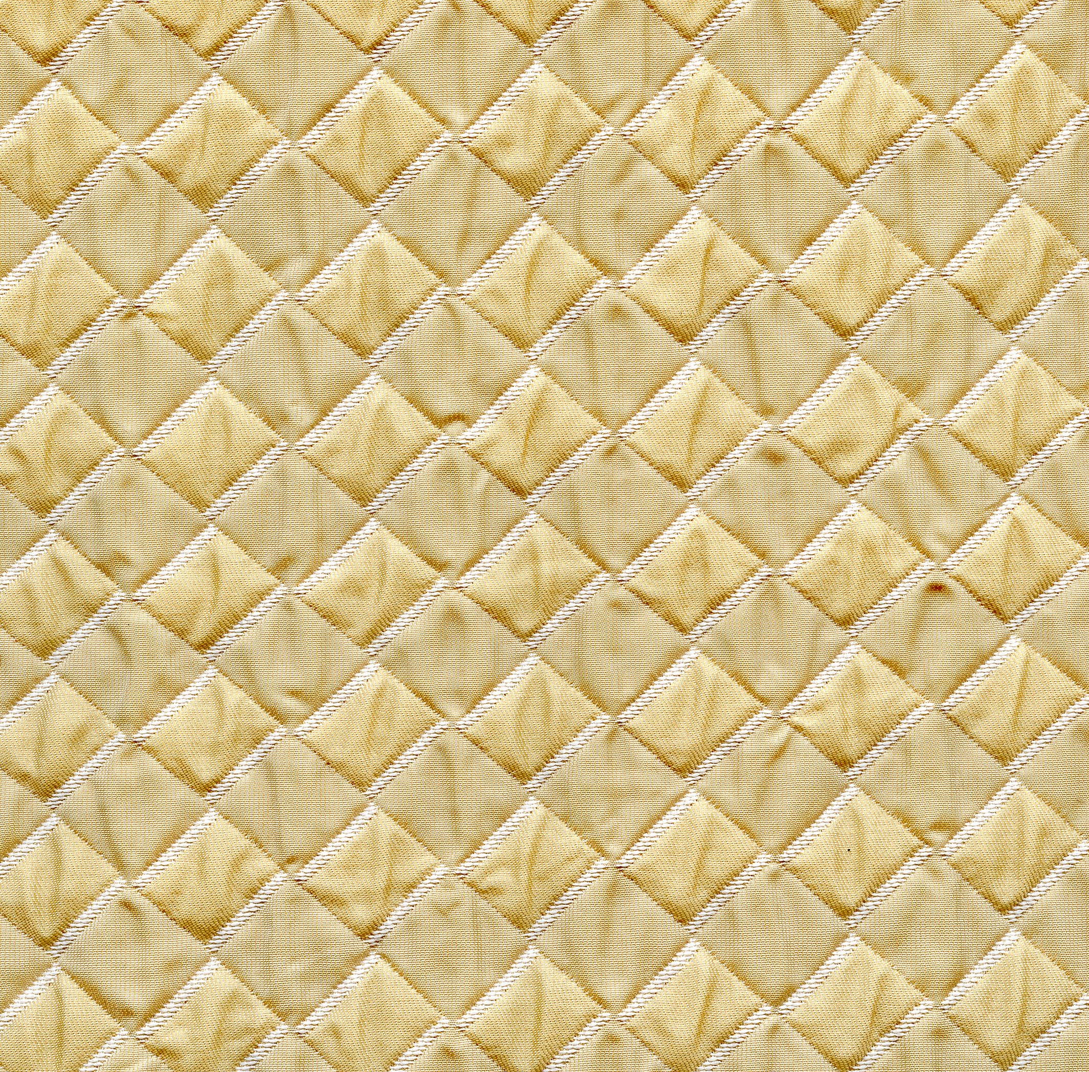 Fabric Polyester Jacquard; LTTO4180-002 Matelasse Diamonds Gold