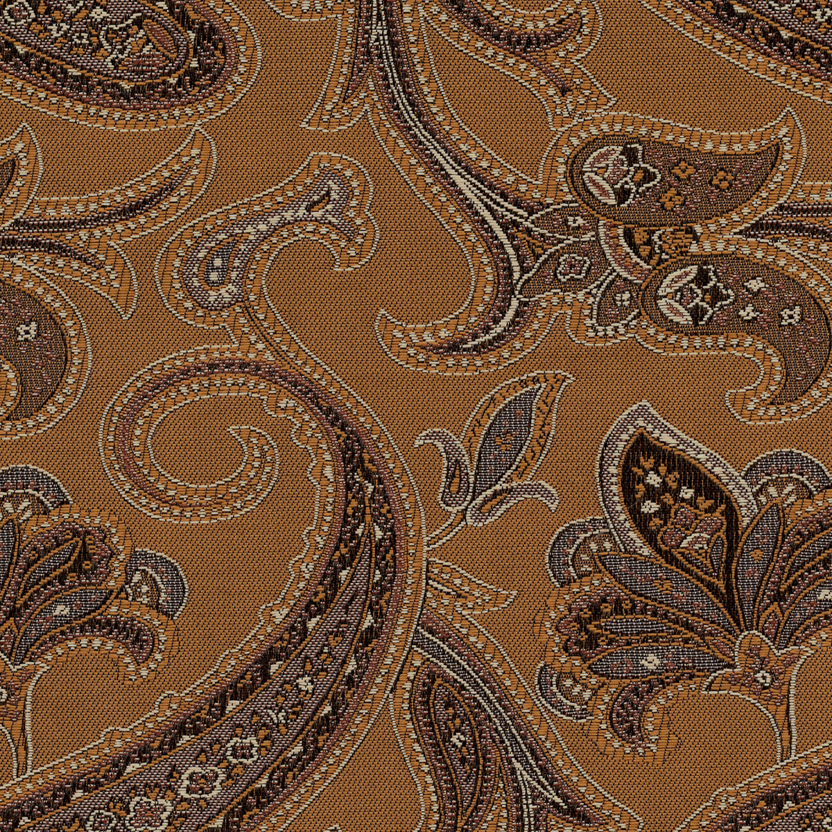 Fabric Polyester Jacquard; EU2167-001 Classic Paisley Bronze