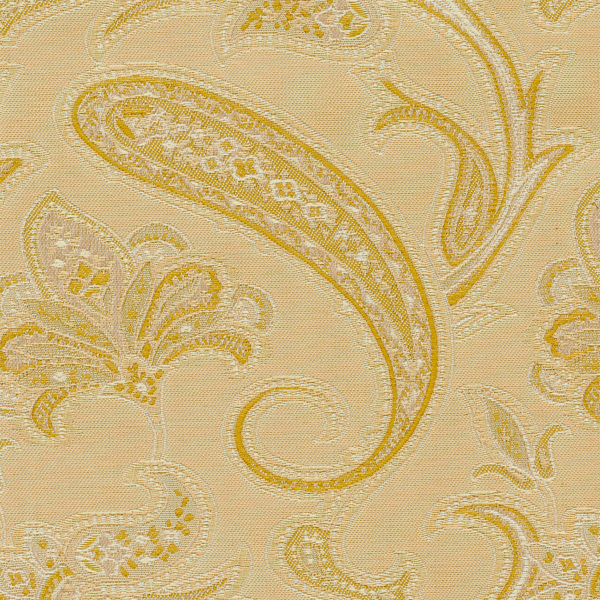 Fabric Polyester Jacquard; EU2167-006 Classic Paisley Gold