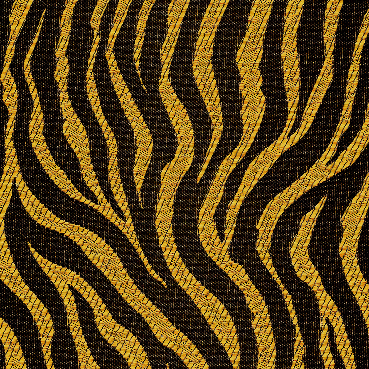 Fabric Polyester Jacquard; RT7412E-005 Tiger Stripe, Gold