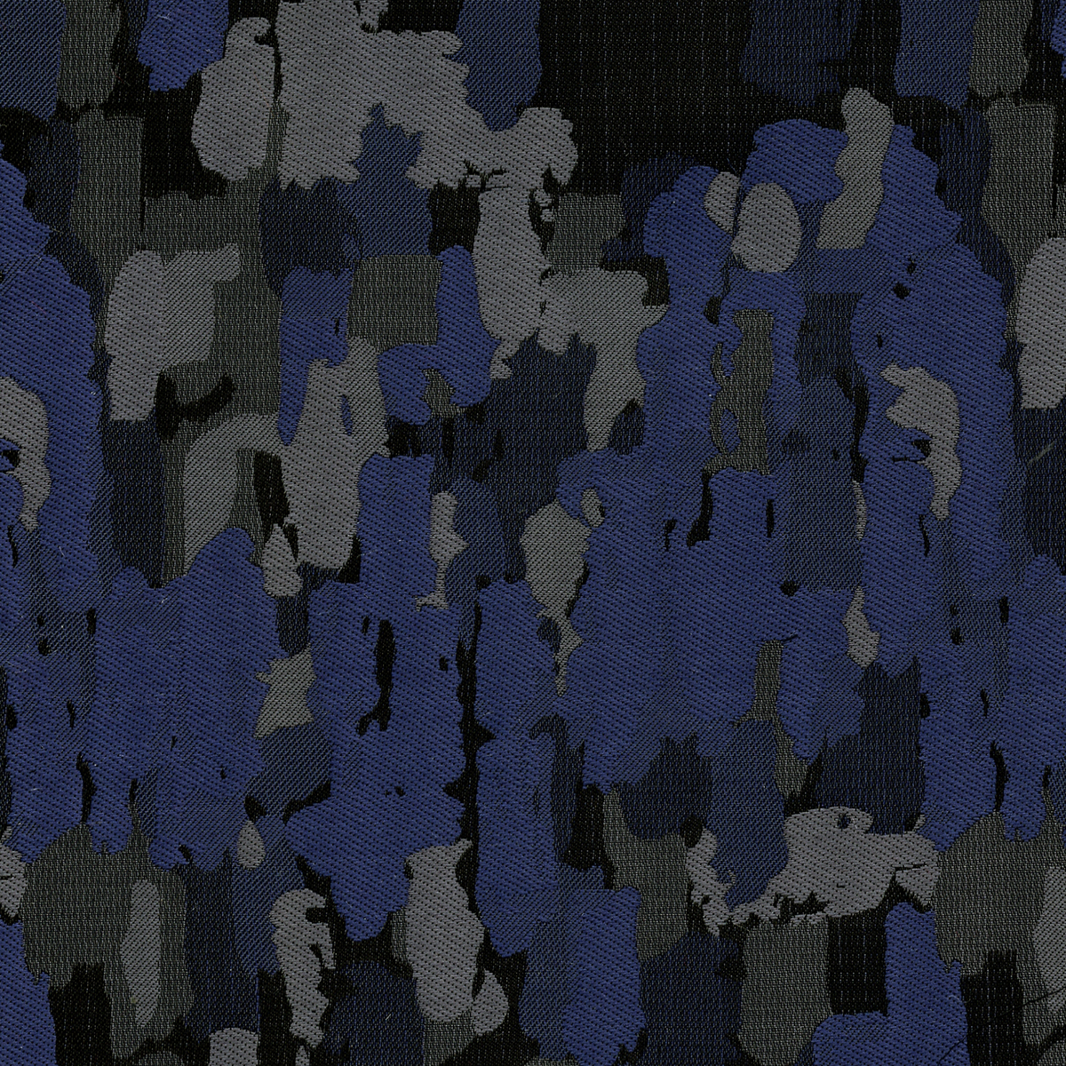 Fabric Polyester Jacquard; LTFZ197-009 Abstract Brushstrokes Navy
