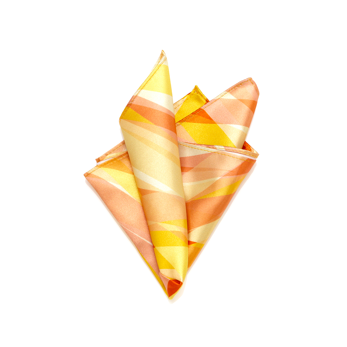 Scarf Satin Crosshatch Gold R24-0108 - Image 2