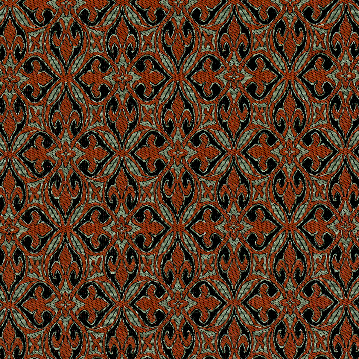 Fabric Polyester Jacquard; EU2271-003 Heraldic Paisley