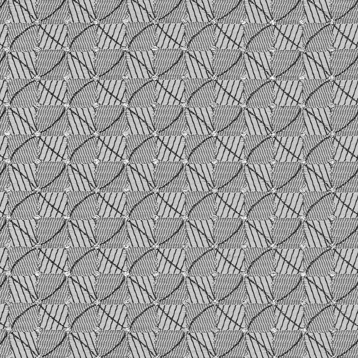 Fabric Polyester Jacquard; RT7204E-004 Geo Dot Silver/Silver metal