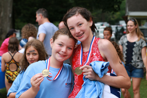 Nora Kuduck and Ava Franks Post Swim