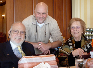 Gabby with Eric and wife Louise.