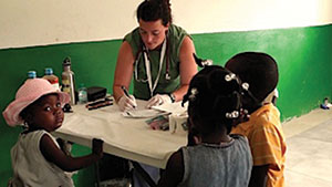 Dr. Jane Alyce Hunt sees patients at Open Door Clinic.