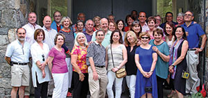 Volunteers for the Armonk Outdoor Art Show came together on June 5th for a kick-off party celebrating the Show’s 53rd year. The Show is run by some 300 volunteers, many planning and working year-round to ensure its success. Mike Dardano Photo