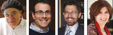 (L-R) Rabbi Mark Sameth, Rabbi Jonathan Jaffe, Rabbi Aaron Brusso and Rav Shoshanna Mitrani-Knapp.