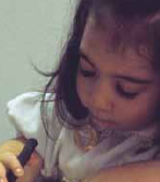 Geri in elementary school.