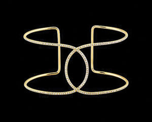 8K Yellow Gold with Diamonds