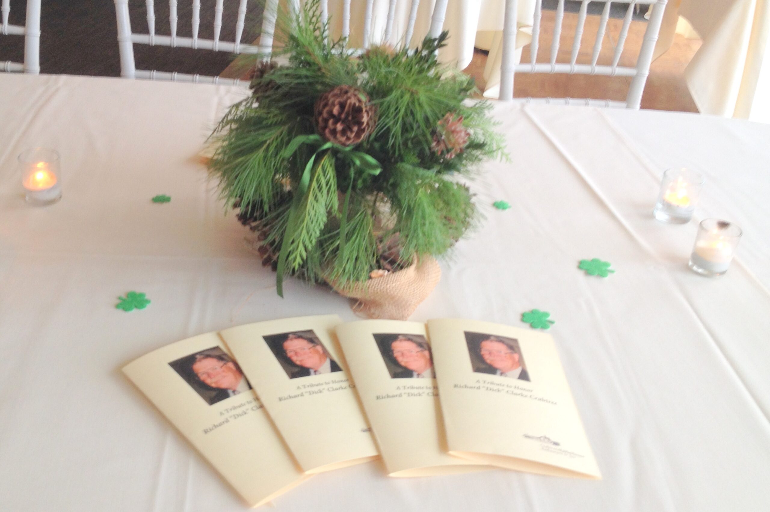 crabtree table post funeral