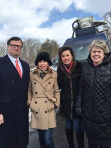 Chappaqua School Board Members: Warren Messner, Vicki Tipp, Karen Visser, and Superintendent Lyn McKay