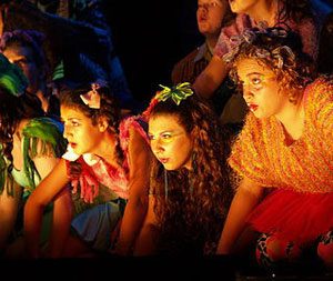 Young actors from the Lighthouse Youth Theatre in a production of Armonk’s Standing Ovation Studios