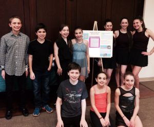 Top L-R: Ethan Resnik, Jake Wild, Isabella Yallof, Bella Gizzi, Sara Unger, Ellie Hooker, Rianna Rabinowitz Bottom L-R: Jesse Schmalholz, Abby Yallof, Arianna Tedesco (Students not pictured but participated: Claudia Greenspan, Sami Wurm, Laura LoBello)