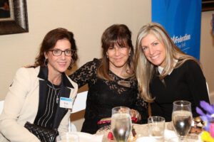 (From left) Tina Price, Caryl Orlando, and Nina Ross, all of Scarsdale