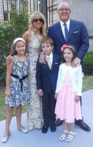 Georgia and her family in Paris