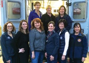 Top L-R: Cay White, Mara Van Fleet, Marianne Vanderwerff Front L-R: Andrea Schwartz, Diane Mills,Kelly Weichsel-Arya, Suzanne Rota, Kate Clough, Leslie Jameson