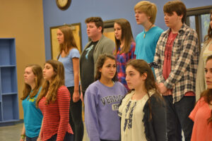 Rehearsing for "Spring Awakenings"