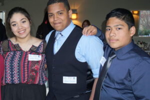 BGCNW Club Members Yelitza Munoz, Rolando Trinidad and Brian Julian