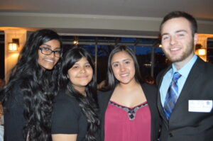 (L-R) Nethmi DeSilva, 2015 Youth of the Year; Lilian V. Chang and Cristy Lopez-Duarte, 2015 Youth of the Year Finalists; Cameron Rosen, 2015 Chris Cutri Award Winner.