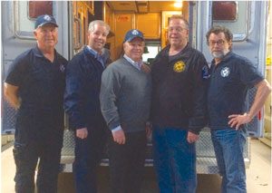(L-R): Sean Higgins, Peter Marcon, Jerry Curran, Joe Gentilesco, Bill Bramswig