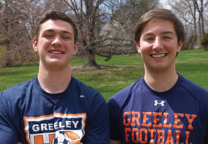 Varsity Sports Trainers Matt Neuberger (L) and Jake Cohen(R)