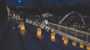 Luminaria from the 2014 Relay. Relay for Life Committee Photo