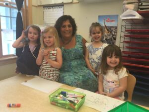 Dawn with pre-k girls
