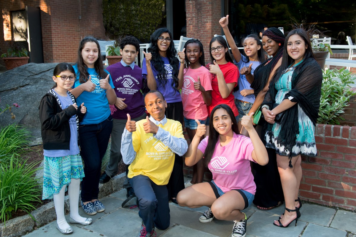 Photo/Lynda Shenkman Curtis: Club members give “thumbs up” at the 21st annual Humanitarian Award Dinner Saturday, June 6 at the Hilton Westchester in Rye Brook.