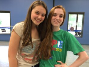 L-R: Grace Darlington and Violet Gautreau