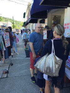 Squires’ Joe Galgano offer helpful fit details for a mom and son.