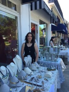 House of 29’s Lily Moss helps out owner and sister, Sarah, while Hip-Kid’s owner Trish Kallman shares, “It’s my very first day – this is it!”