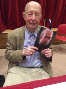 Richard Laster with a copy of “... And it Went So Fast”. Photo by Zarah Kavarana.