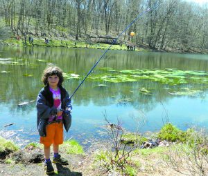 girl fishing