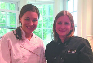 Chef Lisa Beels (on left) and Laura Anderson