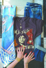 Cheryl’s House of 29 Look (left to right): Chrisu scarf, Madeworn Rock vintage tee, all jewelry by Kismet, Mavi jeans