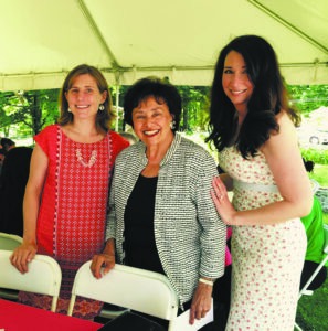 Congresswoman Nita Lowey was awarded the Million Mom March "Apple Pie Award" at an event held to commemorate the 15th Anniversary of the Million Mom March. The award was given in appreciation of Rep. Lowey as an outstanding elected official committed to promoting sensible gun laws to keep families and communities safe. She was also honored, along with organizers Donna Dees-Thomases, Jill Brooke and Elise Richman, as a participant in the original Million Mom March. 750,000 people attended the march in D.C on Mother's Day of 2000, with over 150,000 people joining in events across the country. Pictured: Alex Dubroff (New Yorkers Against Gun Violence), Congresswoman Nita Lowey, Jessica Meller (Million Mom March Northern Westchester Chapter).