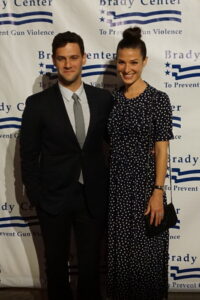 Actor Justin Bartha with a guest