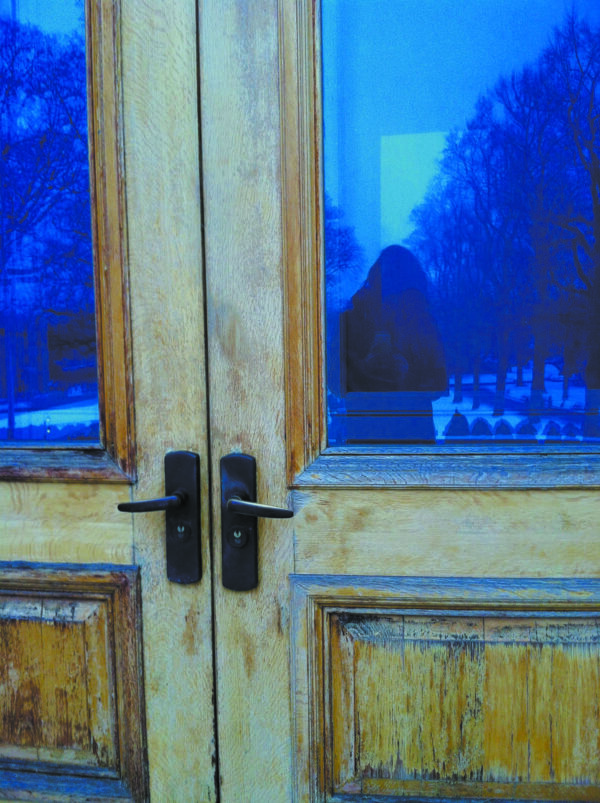 My blue reflection–The Mertz Library–New York Botanical Garden