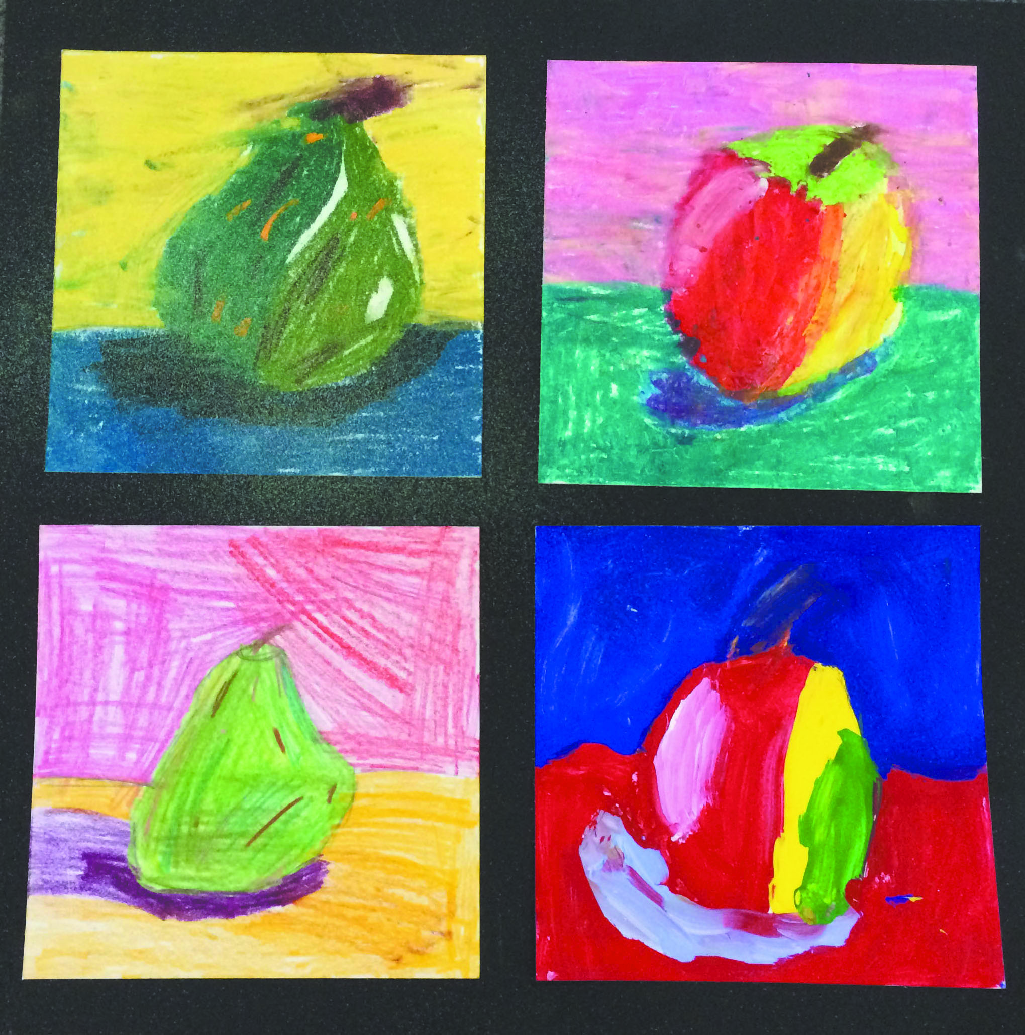 A colorful selection of color shape and texture