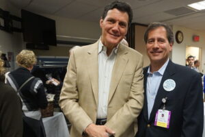 Dr. Peter Richel, chief of pediatrics, and Dr. David Palaia, M.D., reconstructive surgery, The Breast Institute